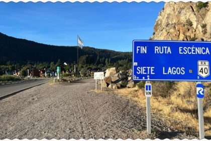 The end of the Route of 7 Lakes, a famous route north of Bariloche