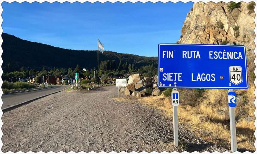 The end of the Route of 7 Lakes, a famous route north of Bariloche