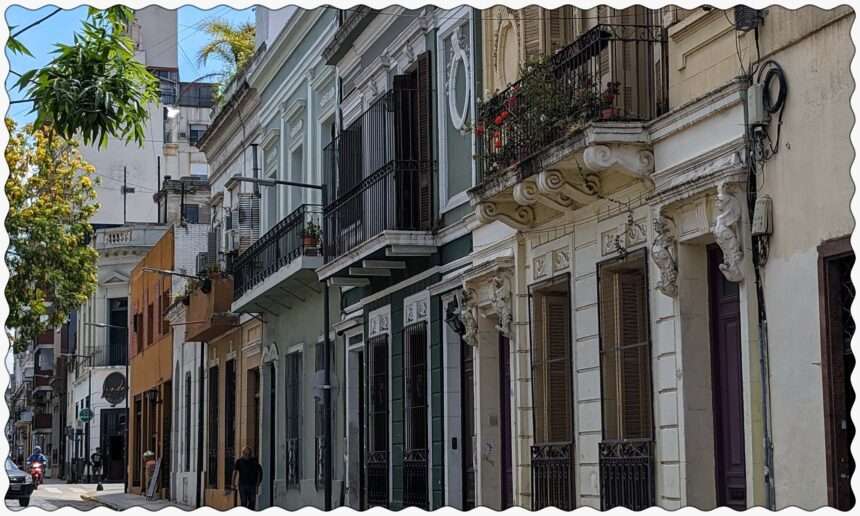 Street of San Telmo in Buenos Aires