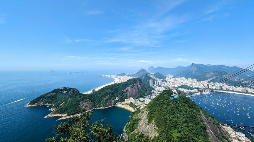 The view over Rio de Janeiro from the top of Sugarloaf Mountain - Sugarloaf Mountain and Christ the Redeemer