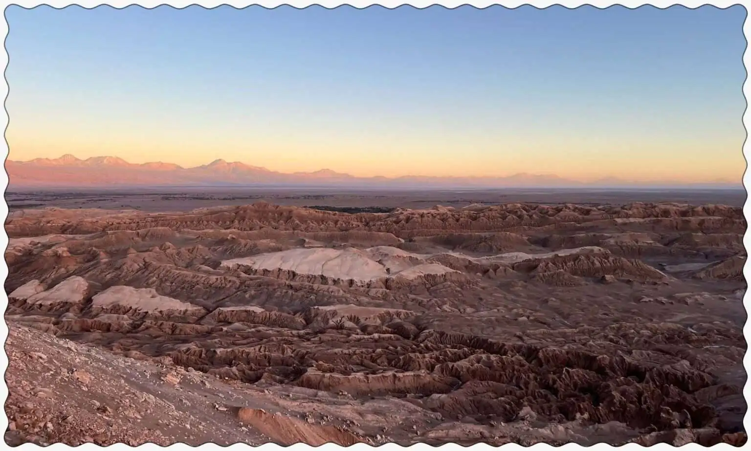 A rocky and sandy landscape in the Atacama desert