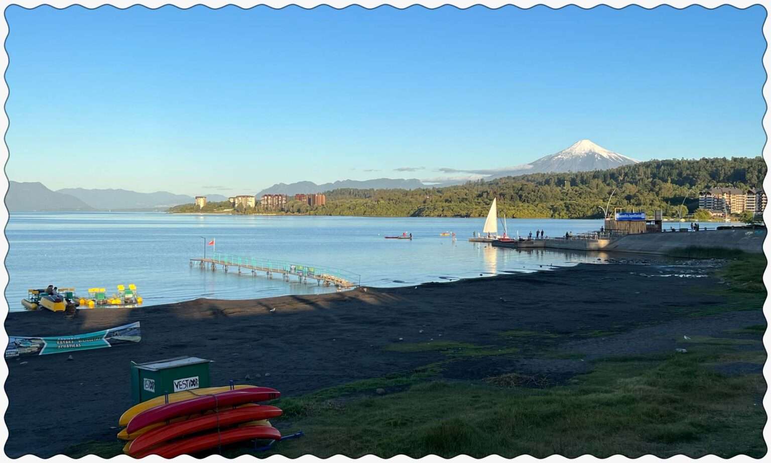The beach of Villarrica