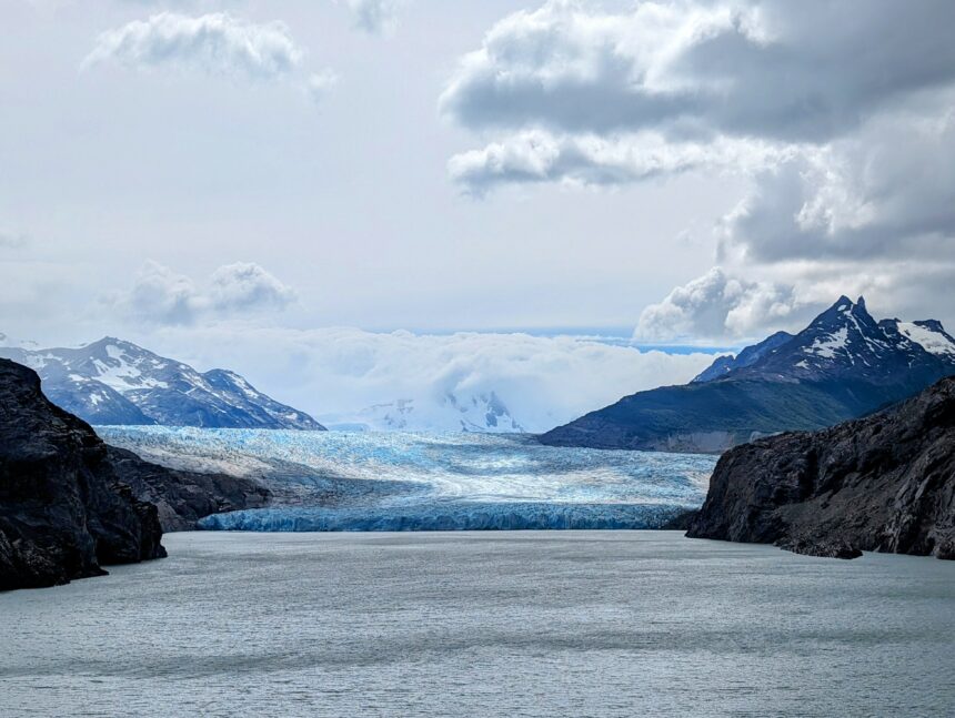 A glacier leading into a lake - things to do in Torres del Paine