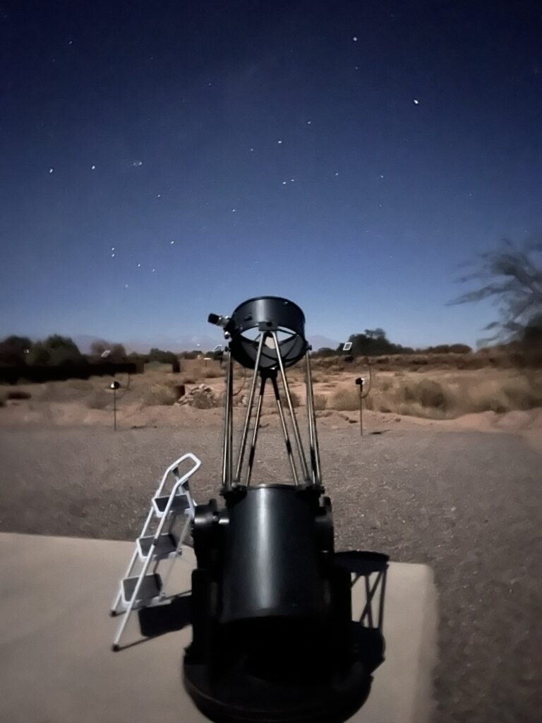 A large telescope to look at the stars from the Atacama desert