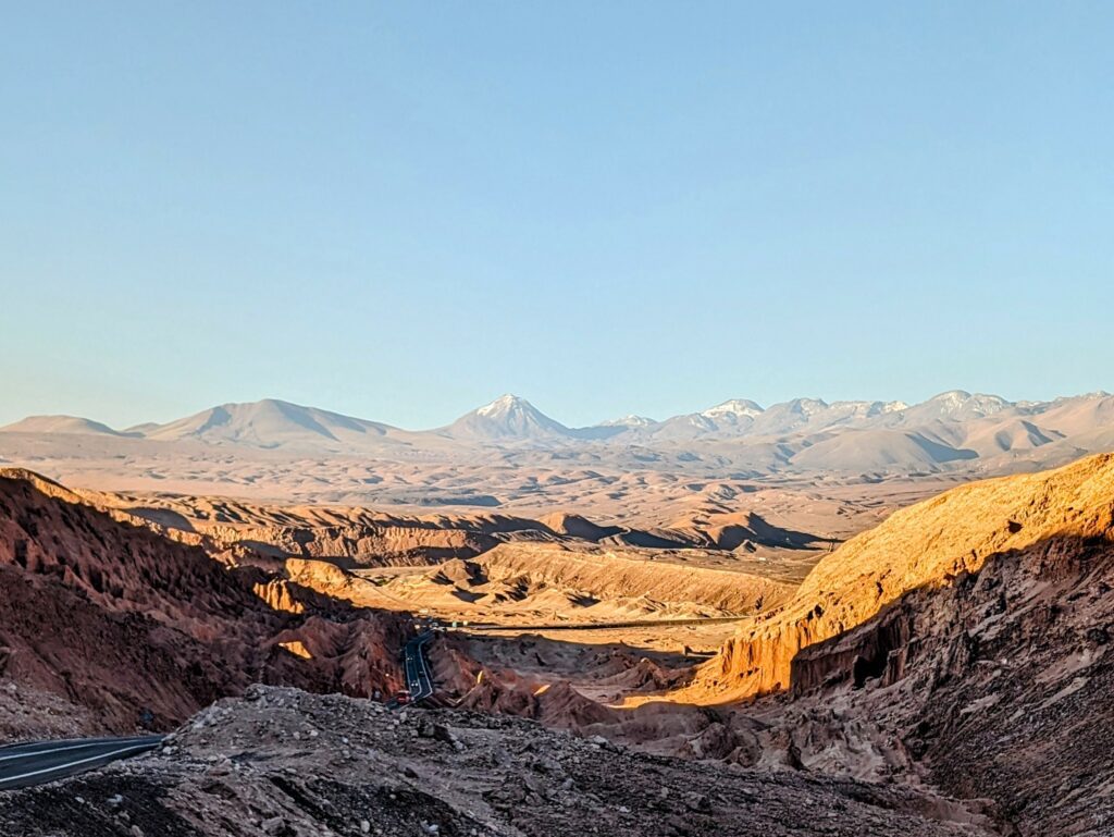 A rocky and sandy landscape outside of San Pedro de Atacama