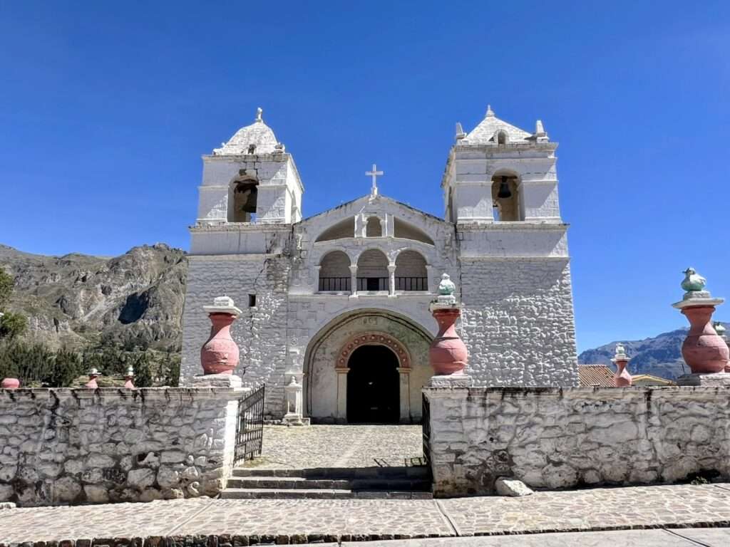 A church in one of the small towns in the Colca Canyon