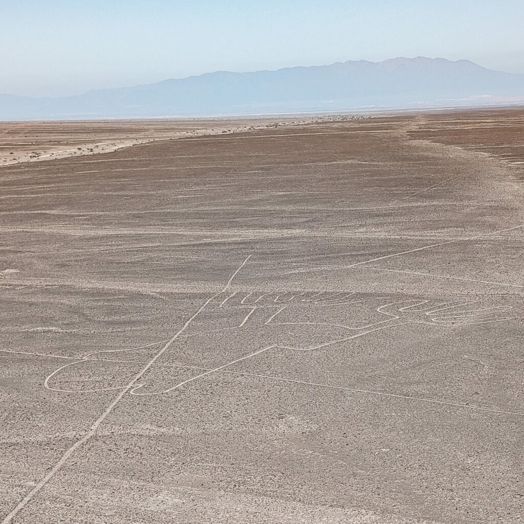 Lines drawn in a landscape near Huacachina and Paracas