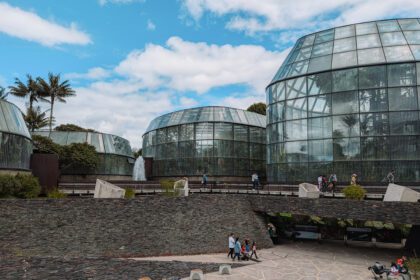 The greenhouses at the botanical gardens of Bogota - one of the best things to do in Bogota