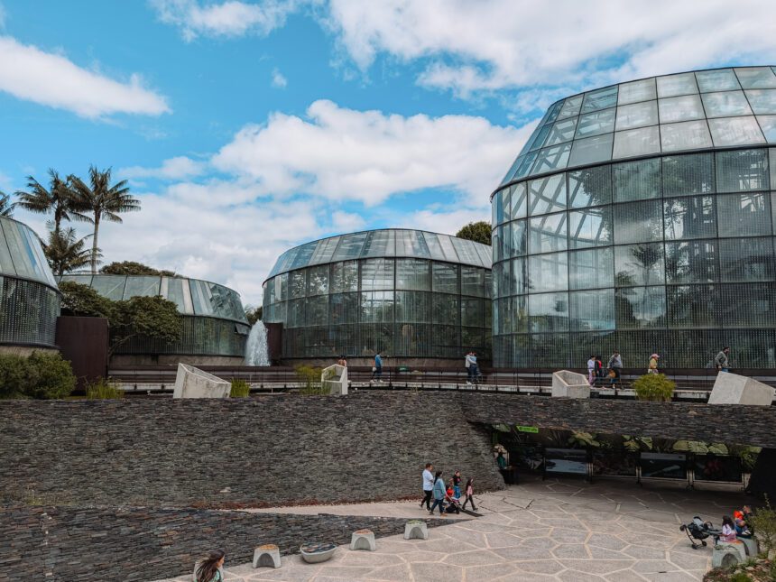 The greenhouses at the botanical gardens of Bogota - one of the best things to do in Bogota
