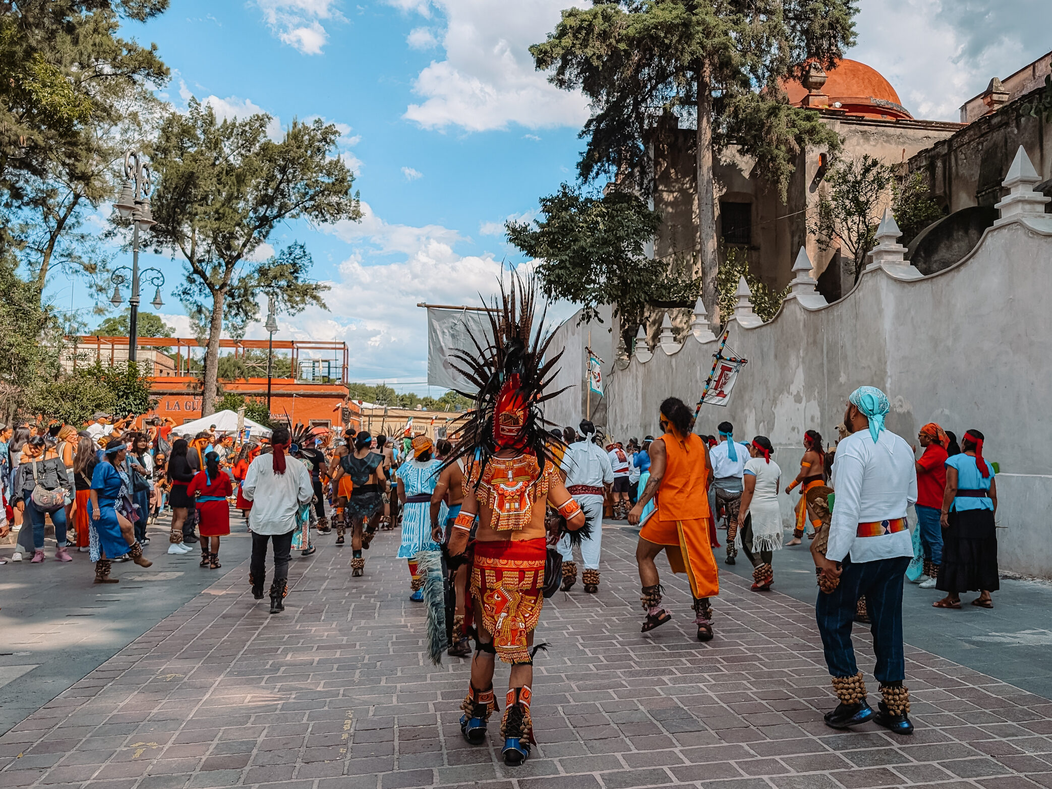 A cultural celebration in the center of Coyoacan neighborhood, where to stay in Mexico City