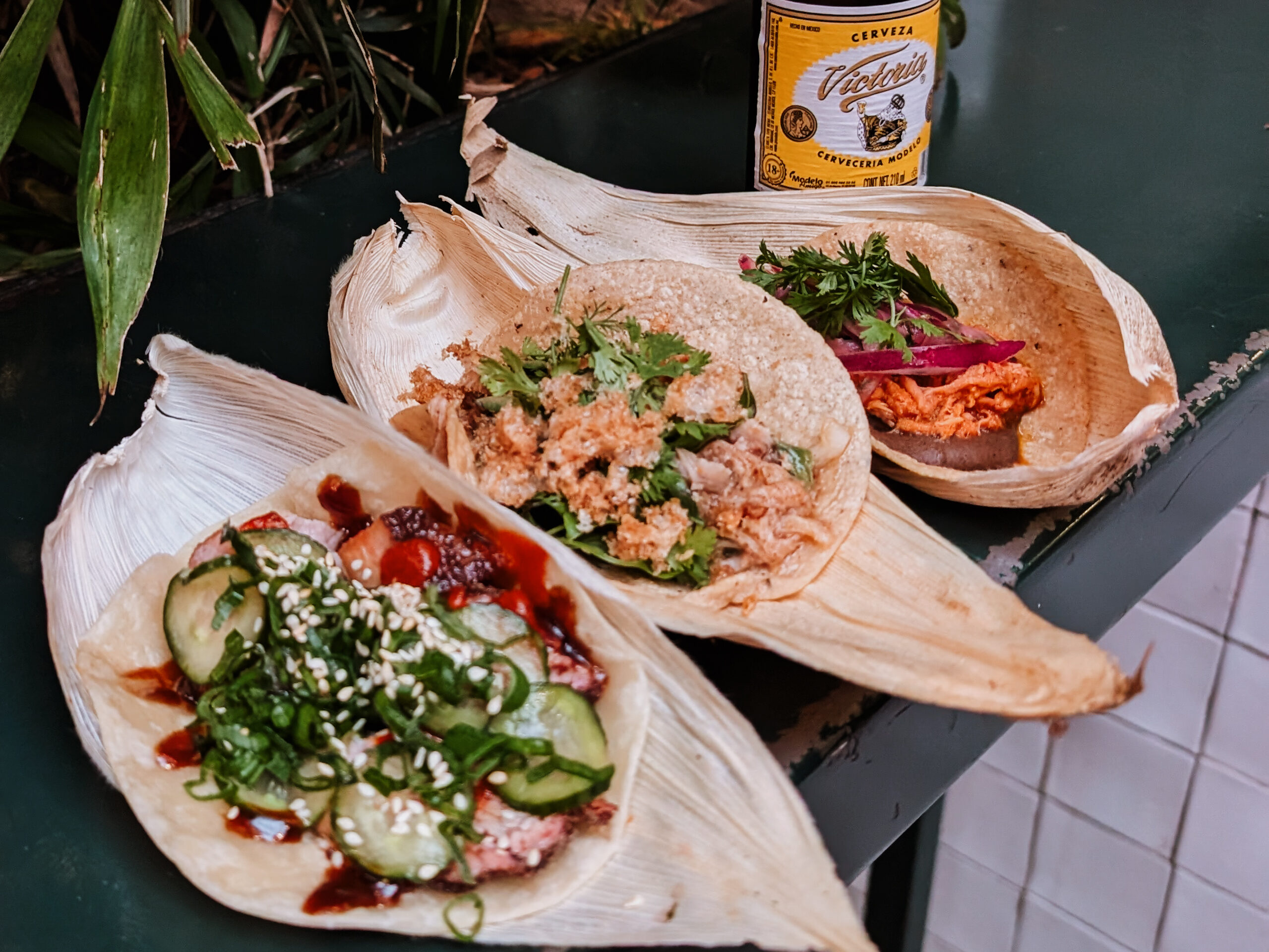 Three of the best tacos in Mexico City on unique plates