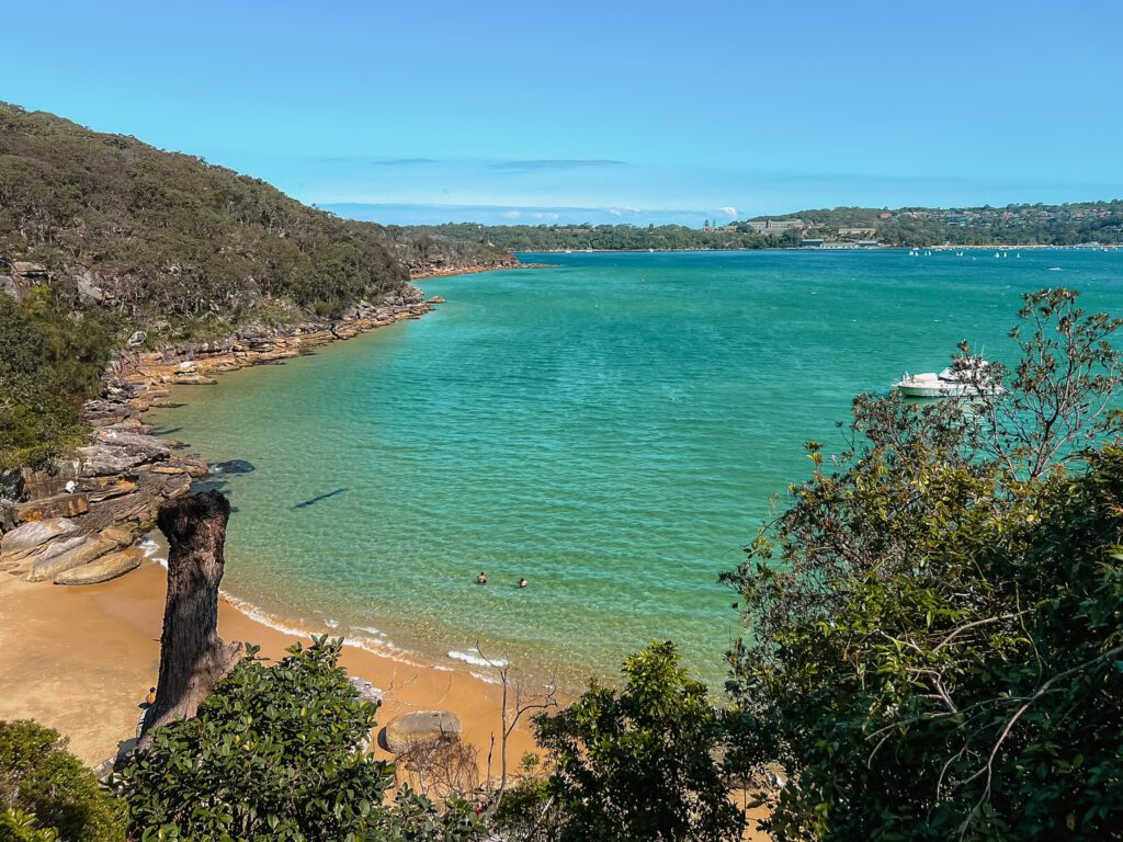 A small beach along the coastline of Sydney, Australia