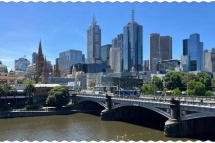 The city skyline of the Central Business district of Melbourne, Australia