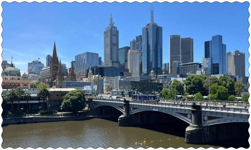 The city skyline of the Central Business district of Melbourne, Australia