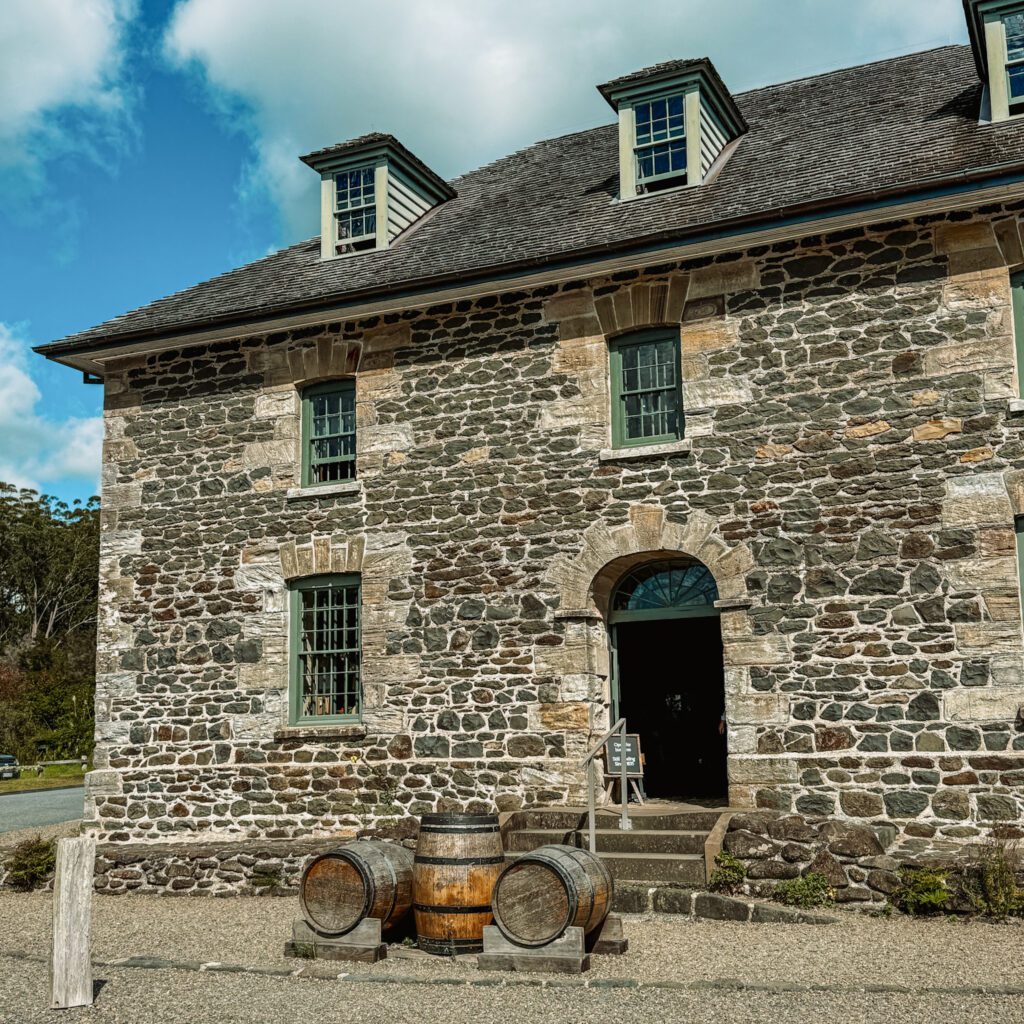 A 2 story stone house in the Northland area of New Zealand