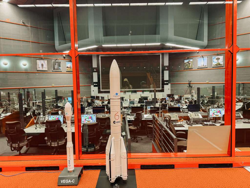 A window into the command center of a space center as one of the things to do in Kourou