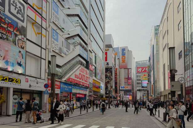 The streets of the Akihabara neighborhood in Tokyo for the 5 day Tokyo itinerary