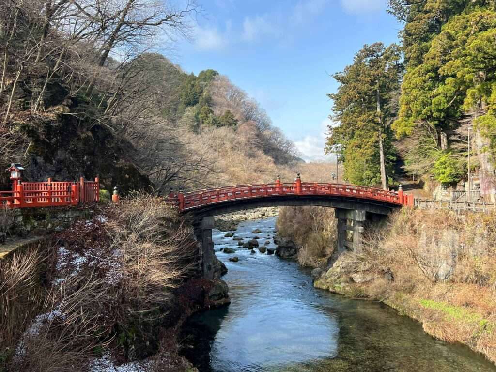 The bridge over a river at the entrance to all the temples in Nikko