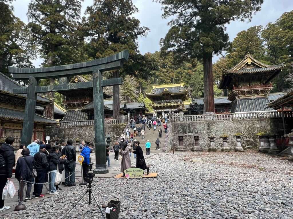 The main temple in Nikko at the top of the hill before all the buses of tourists arrived