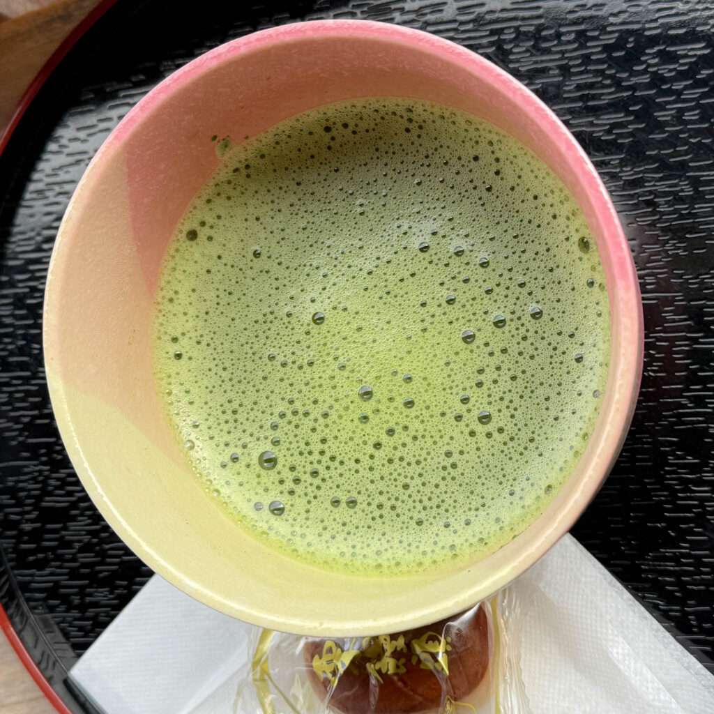 A bowl of matcha in Nikko