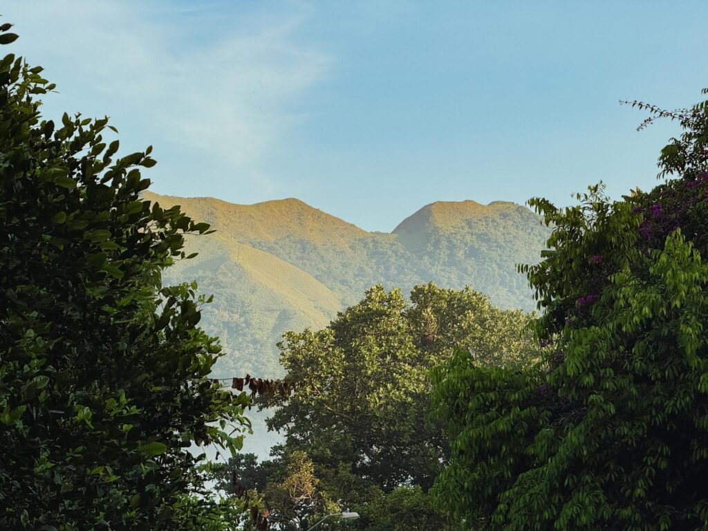 Mountain peaks and tropical forest viewed from Valle de Antón, Panama