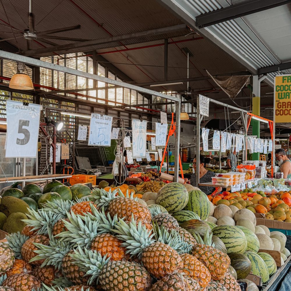 A market with piles of fruit - 3 day Cairns itinerary