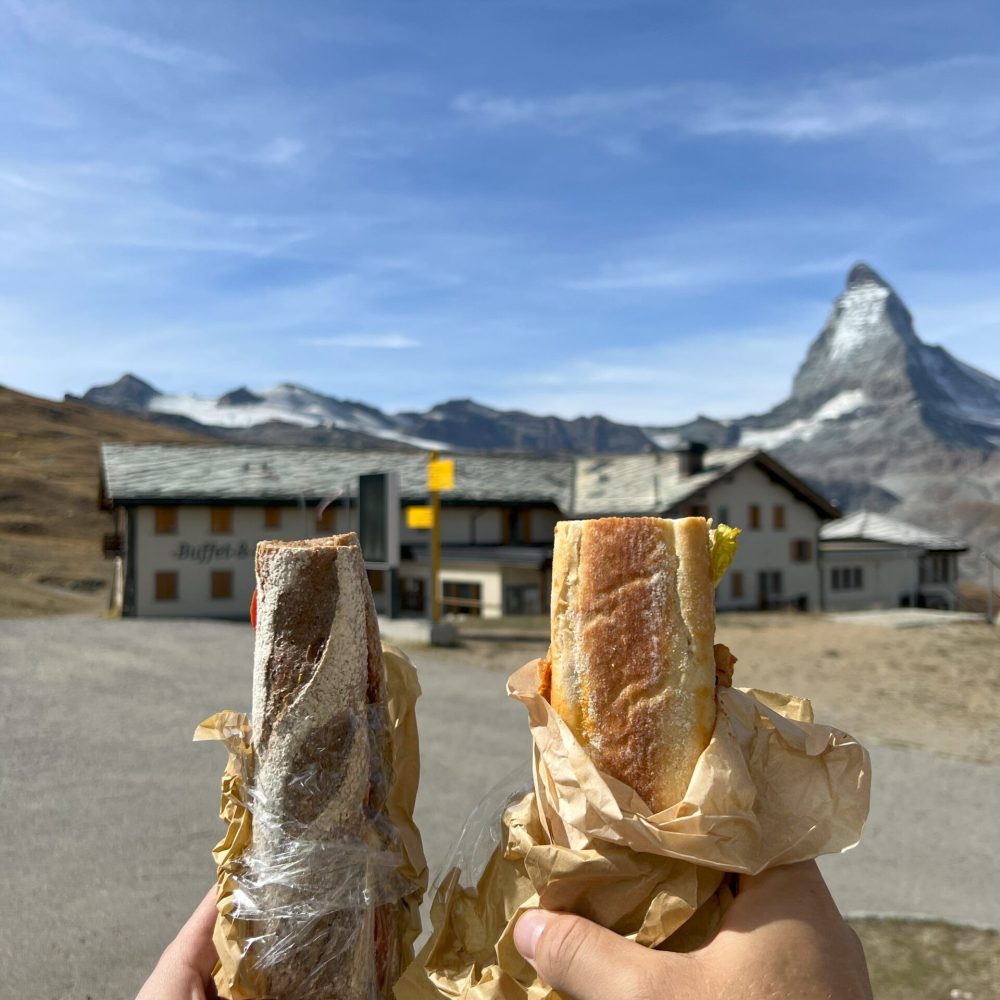Sandwiches while visiting the Matterhorn, Switzerland